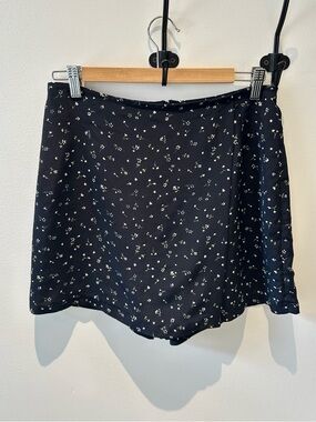 Vintage Floral Skort Women’s High Waisted Navy Skort.